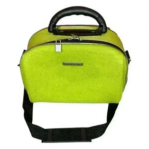 Luca Vergani Lime Green Cosmetic Travel Bag Unisex Top Handle